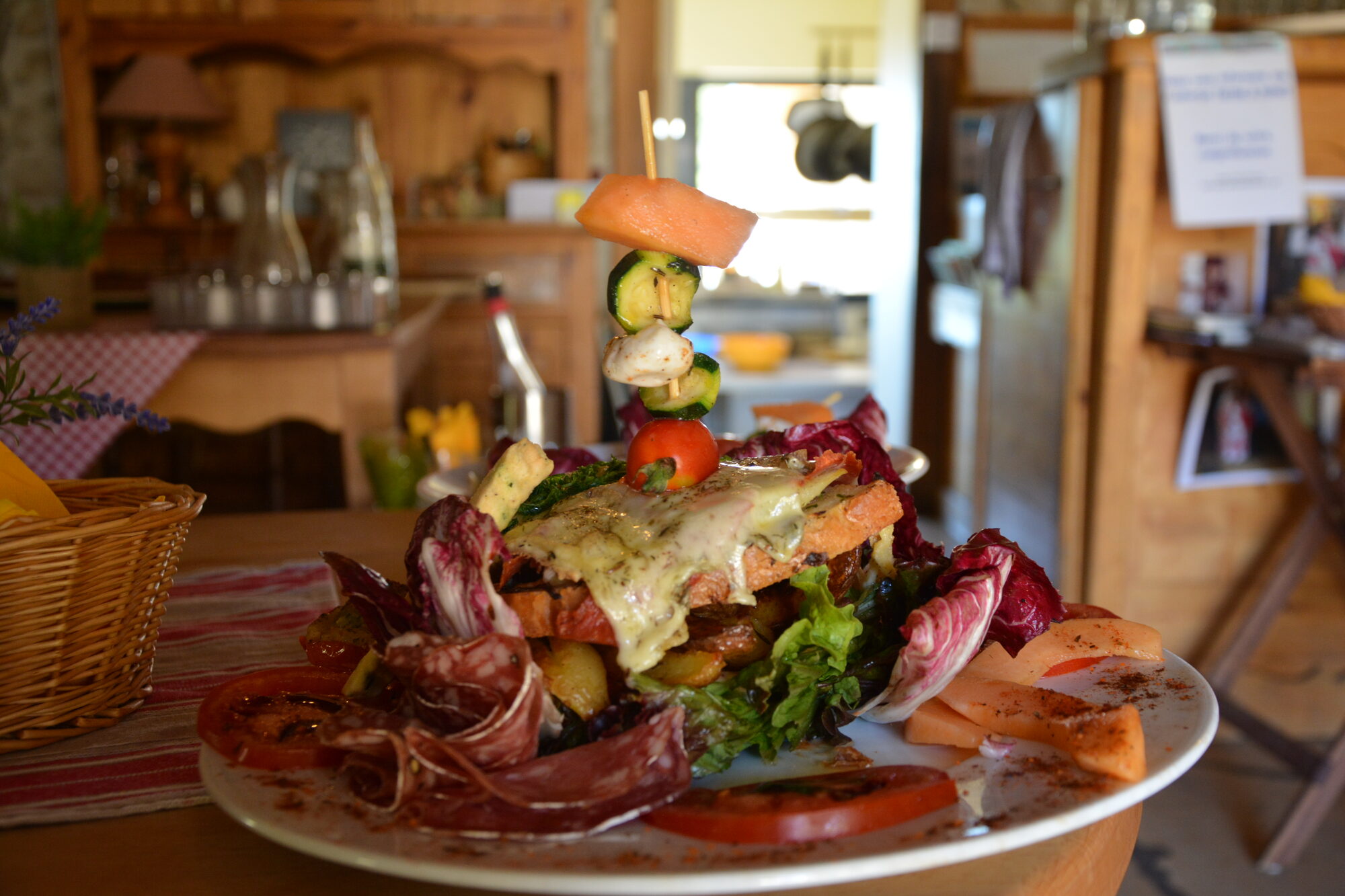 Plat savoyard cuisiné à l'Auberge des Allières